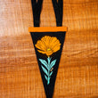 Load image into Gallery viewer, Poppy 4x9 Felt Pennant