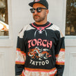 Load image into Gallery viewer, Torch Tattoo 15 Year Anniversary Hockey Jersey