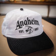 Load image into Gallery viewer, Anaheim White Crown Black Bill Corduroy Hat