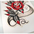 Load image into Gallery viewer, “Rose and Banner” 5x7 original painting