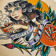 Load image into Gallery viewer, “Coffee Eyes Barista #1” 11x14inch original painting