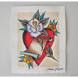 Load image into Gallery viewer, Heart And Rose 8x10 original painting