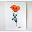 Load image into Gallery viewer, “Poppy” 5x7 original painting