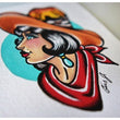 Load image into Gallery viewer, “Even Cowgirls Get The Blues” 5x7 original painting