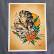 Load image into Gallery viewer, “Coffee Eyes Barista #1” 11x14inch original painting