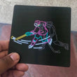 Load image into Gallery viewer, Slap shot moving neon 5x5 rounded edge photo
