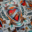 Load image into Gallery viewer, "Watching Hockey With You" die cut sticker