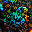 Load image into Gallery viewer, "Luck Of The Draw" Holographic die cut sticker