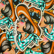 Load image into Gallery viewer, Cowgirl Blues Die Cut Sticker