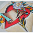 Load image into Gallery viewer, Heart And Rose 8x10 original painting