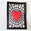 Load image into Gallery viewer, “Spider Webbed Heart” 5x7 original painting