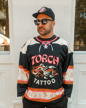 Torch Tattoo 15 Year Anniversary Hockey Jersey