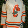 Load image into Gallery viewer, California Golden Poppies Hockey Jersey AWAY COLORS (CREAM)
