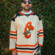 Load image into Gallery viewer, California Golden Poppies Hockey Jersey AWAY COLORS (CREAM)
