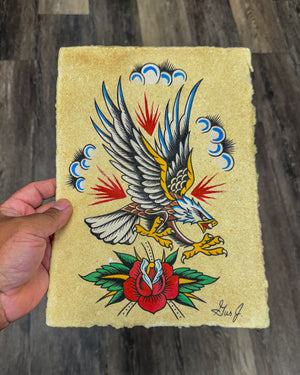 Eagle And Rose PAINTING