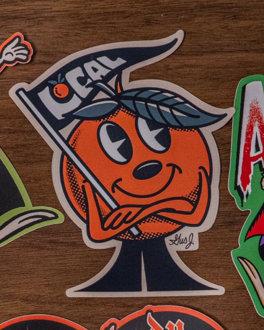 Orange Local Die Cut Sticker