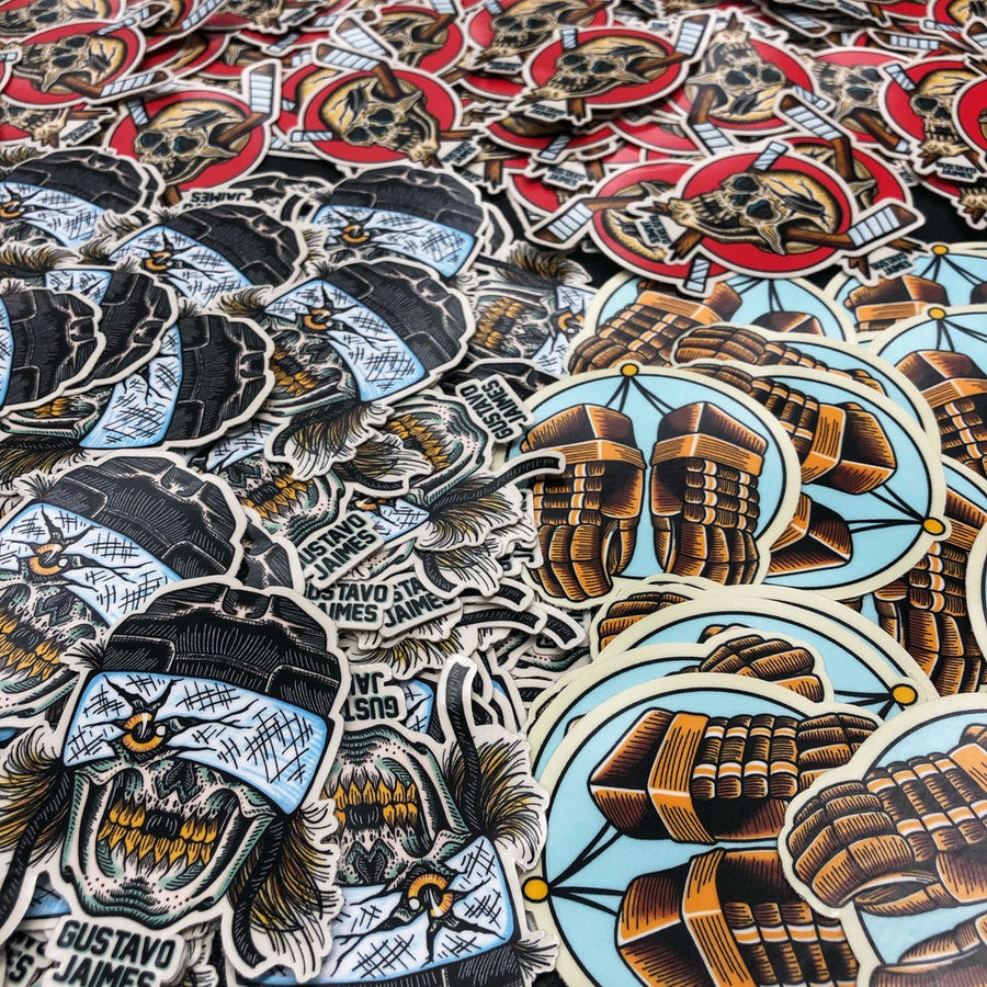 “The Hatty” a 3 pack of die cut stickers.