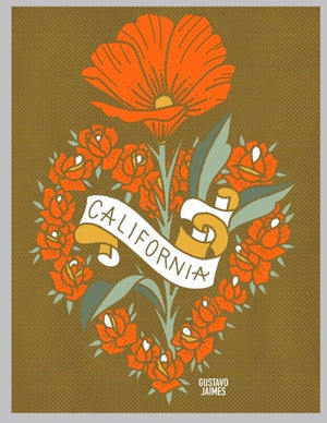 “California, I Love You” 8.5x11 inch print