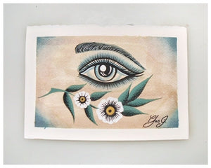 “Beauty In The Eye 2.0” 5x7 original painting