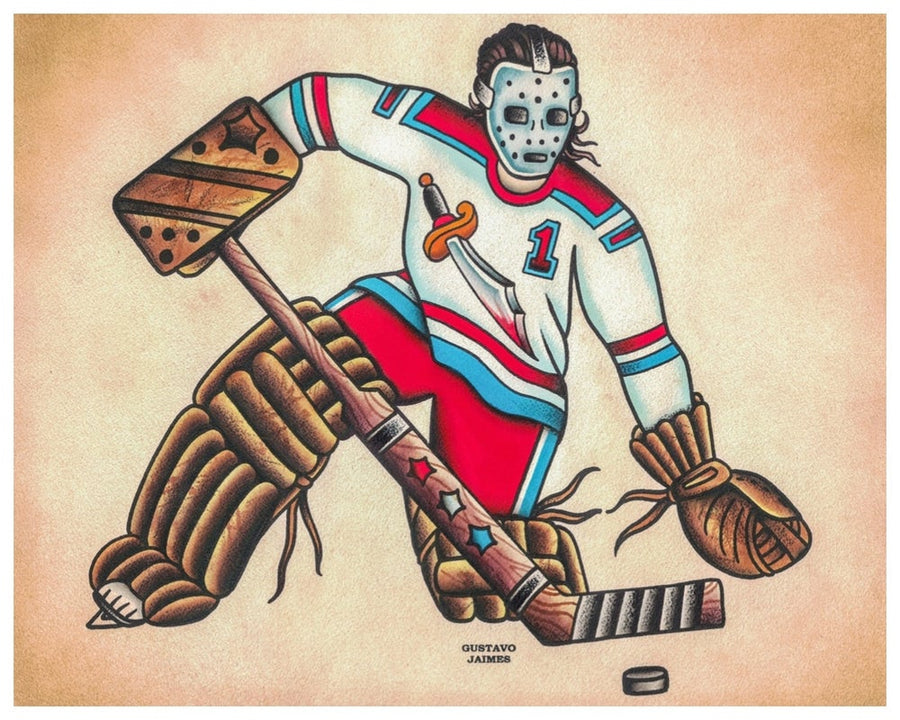 “The dreaded poke check” 8.5x11 inch print