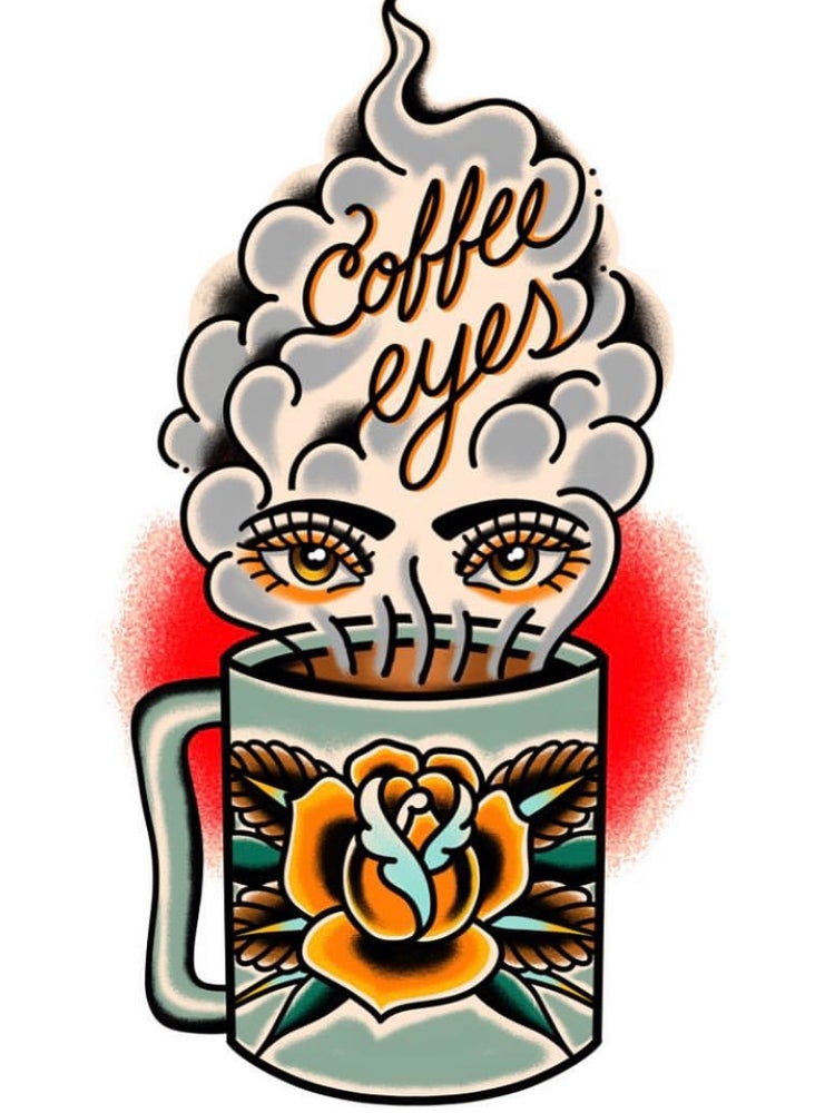 Coffee Eyes 8.5x11 print