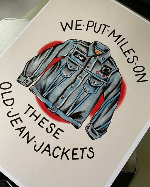 “Old Jean jacket” 8.5x11 inch print