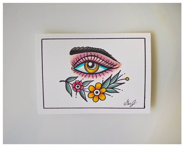 “Beauty In The Eye” 5x7 original painting