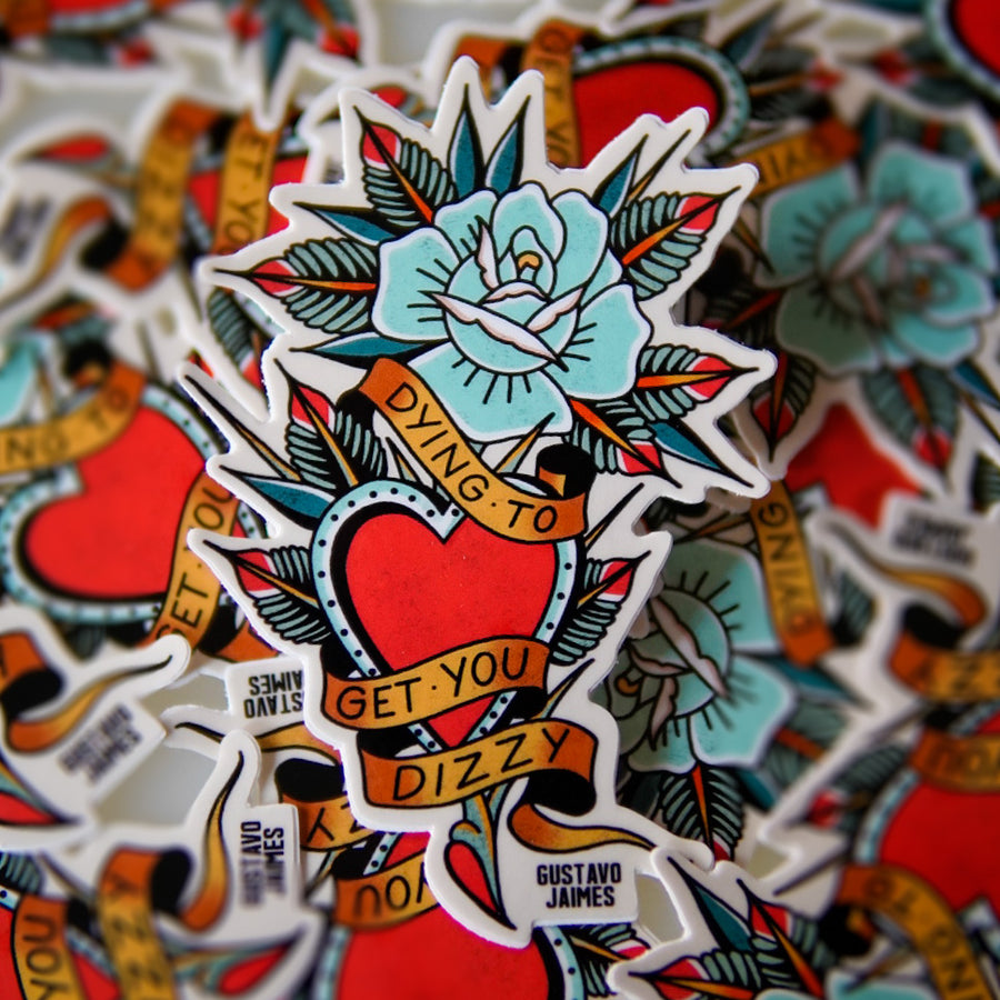 Dizzy Die Cut Sticker