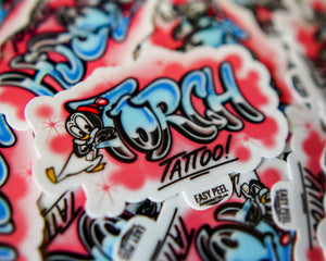 Torch Tattoo Chillin Die Cut Sticker