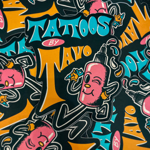 Tattoos By Tavo Die Cut Sticker