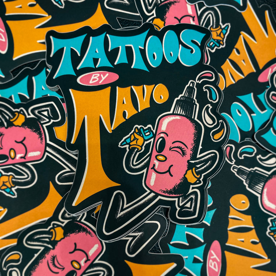 Tattoos By Tavo Die Cut Sticker