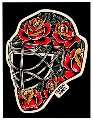 Red Roses Goalie Mask
