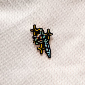 Neon Tools Of The Trade Enamel Pin